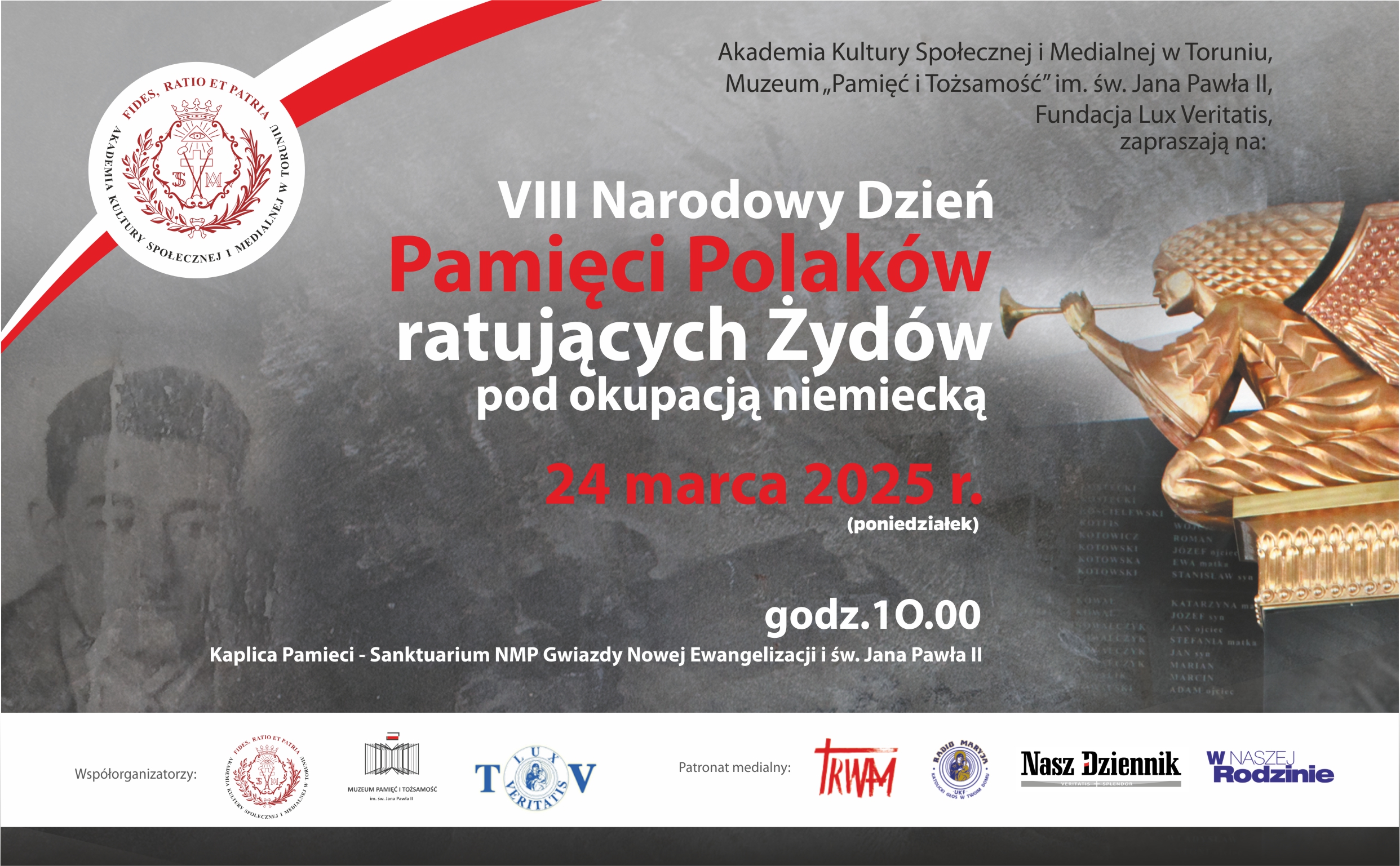VIII Narodowy Dzień Pamięci Polaków ratujących Żydów​